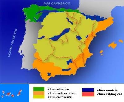 El clima y la vegetación de España